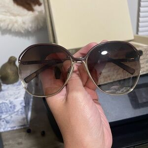 Dolce & Gabbana  Gold and Brown Sunglasses